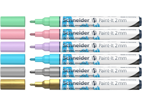 Marker cu vopsea acrilică Paint-It 310 2 mm Schneider 6 buc/set 2 [1]