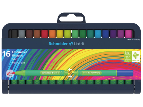 Creativitate - Set Liner Schneider Link-It 1,0 mm, 16 culori