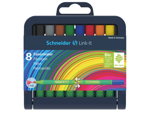 Creativitate - Set Liner Schneider Link-It 1,0 mm, 8 culori