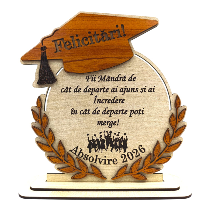 Cadou personalizat de absolvire pentru Absolventi "Fii mandra..." [2]