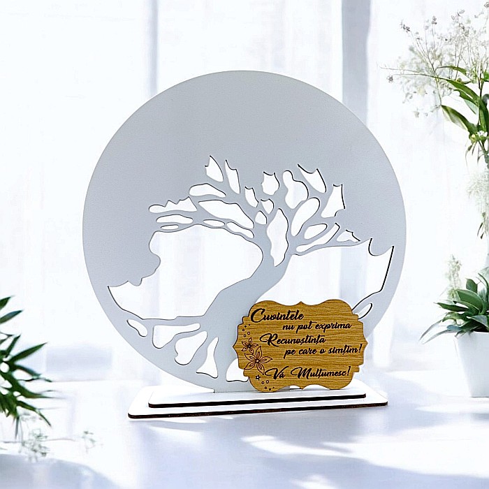 Blank pentru licheni stabilizati cu suport, personalizat pentru învatator, profesor, educator, doctor, personalizabil, Produs în România de Rustic Wood Decor, model 2 [1]