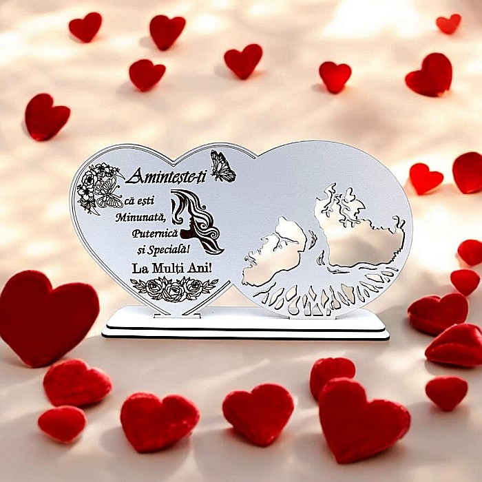 Blank decorativ cu suport, personalizat Amintește-ți că esti Minunată Puternică si Specială , Produs în România de Rustic Wood Decor, dimensiune 30x16cm [1]