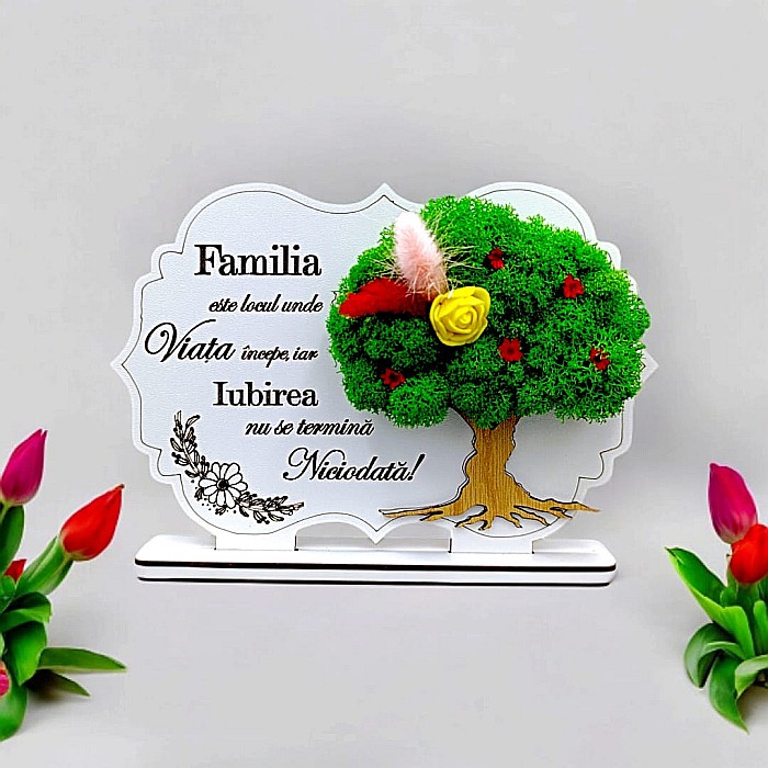 Cadou personalizat, Tablou cu mesaj standard pentru Mama/Tata/familie [1]