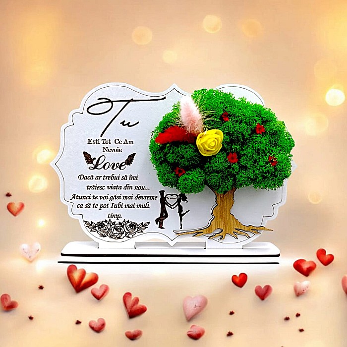 Cadou personalizat, Tablou cu mesaj standard pentru Sotie/Sot/Prietena [1]