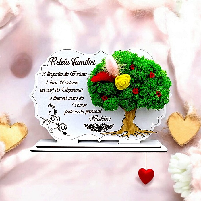 Cadou personalizat, Tablou cu mesaj standard pentru Familie/Bunici/Parinti [1]