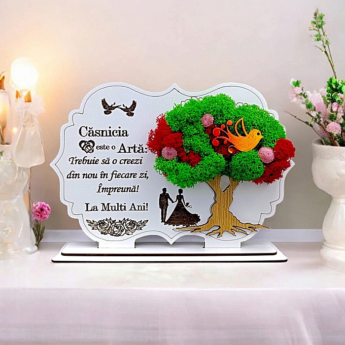 Cadou personalizat, Tablou cu mesaj standard pentru Casnicie/Sotie/Sot [1]