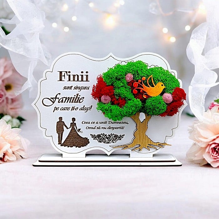 Cadou personalizat, Tablou cu mesaj standard pentru Fin/Fina/Fini [1]