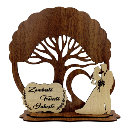 Cadouri Familie - Blank Copac cu siluete, cadou personalizat pentru Familie