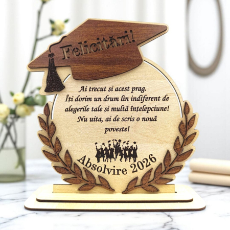 Noutăți - Cadou personalizat de absolvire pentru Absolventi "Ai trecut acest...", sonoma
