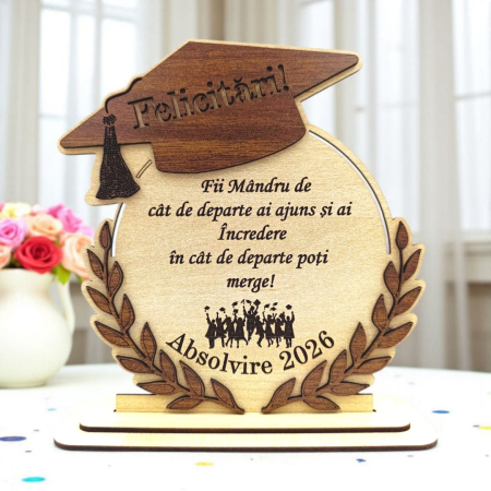 Noutăți - Cadou personalizat de absolvire pentru Absolventi "Fii mandru...", sonoma
