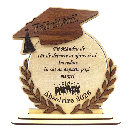 Cadou personalizat de absolvire pentru Absolventi "Fii mandru...", sonoma [1]