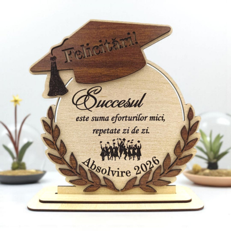 Noutăți - Cadou personalizat de absolvire pentru Absolventi "Succesul este...", sonoma