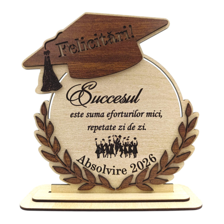 Cadou personalizat de absolvire pentru Absolventi "Succesul este...", sonoma [1]