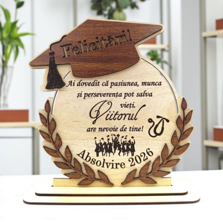 Noutăți - Cadou personalizat de absolvire pentru Absolventi "Ai dovedit ca...", sonoma