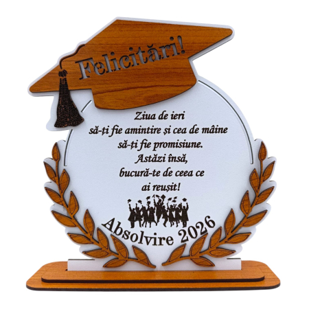 Cadou personalizat de absolvire pentru Absolventi "Ziua de ieri...", alb [1]