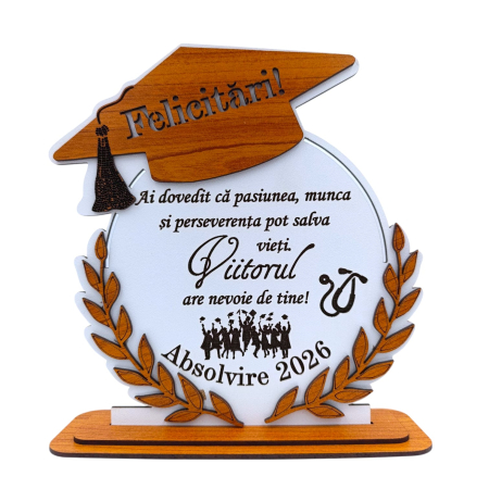 Cadou personalizat de absolvire pentru Absolventi "Ai dovedit...", alb [1]