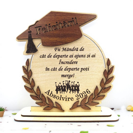 Noutăți - Cadou personalizat de absolvire pentru Absolventi "Fii mandra...", sonoma