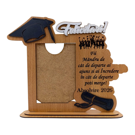 Cadou personalizat de absolvire, Rama foto pentru Absolventi "Fii mandru..." [1]