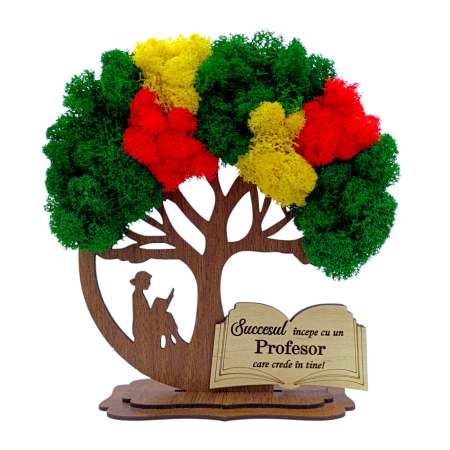 Cadouri Profesor - Decoratiune Copac cu licheni personalizat pentru Profesor