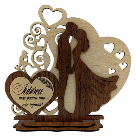 Decoratiuni Ocazie - Decoratiune din lemn - Cadou personalizat pentru Sotie