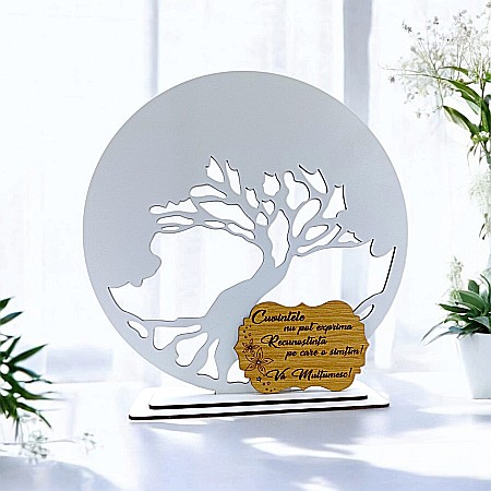 Blankuri - Blank pentru licheni stabilizati cu suport, personalizat pentru învatator, profesor, educator, doctor, personalizabil, Produs în România de Rustic Wood Decor, model 2