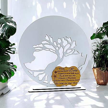 Blankuri - Blank pentru licheni stabilizati cu suport, personalizat pentru Sora, personalizabil, Produs în România de Rustic Wood Decor, model 2