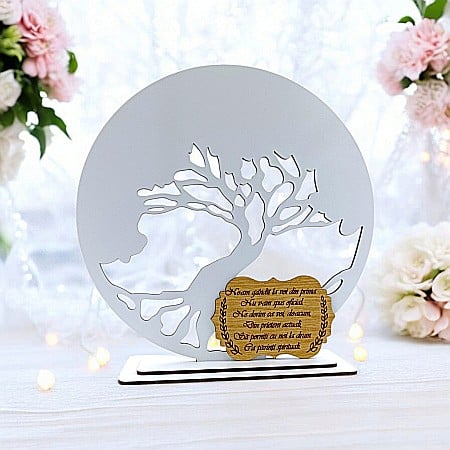 Blankuri - Blank pentru licheni stabilizati cu suport, personalizat pentru cerere Nasi, personalizabil, Produs în România de Rustic Wood Decor, model 2