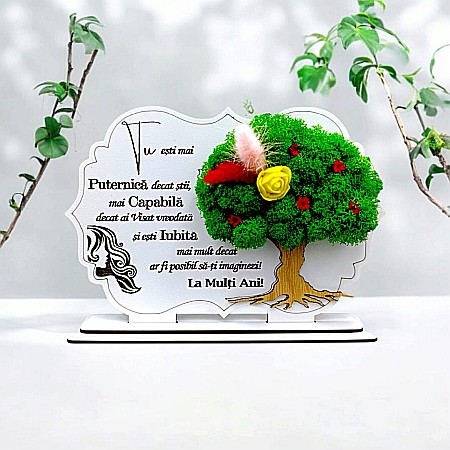 Cadouri Mama - Cadou personalizat, Tablou cu mesaj standard pentru Sotie/Ziua Femeii/Mama