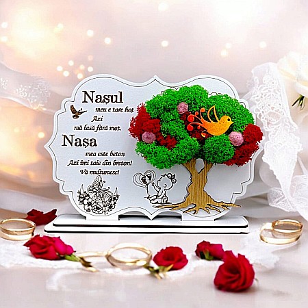 Cadouri Nas - Cadou personalizat, Tablou cu mesaj standard pentru Nas