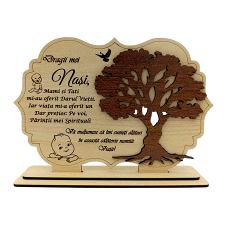 Cadouri Fin - Tablou din Lemn Personalizat – Cadou pentru Finut