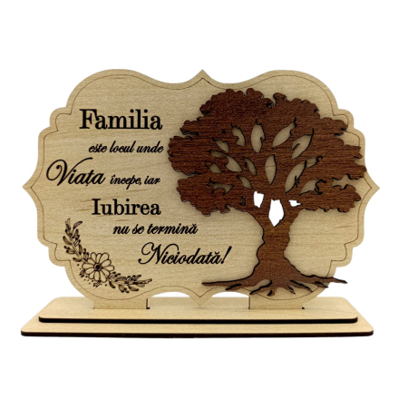 Cadouri Personalizabile - Tablou din Lemn Personalizat – Cadou pentru Familie