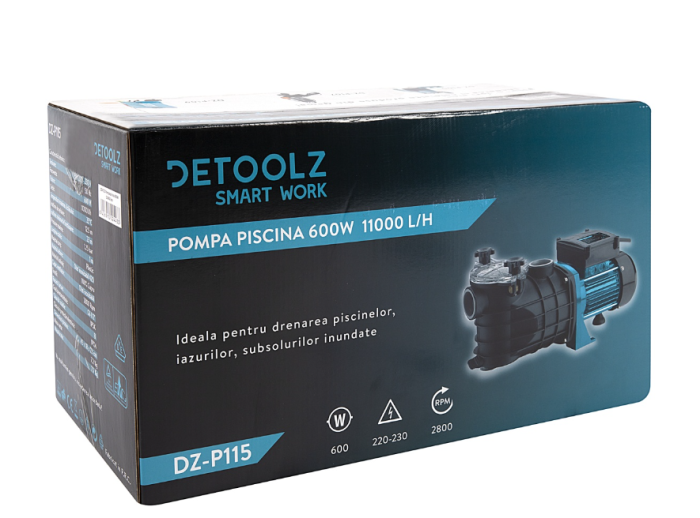 Pompa apa recirculare iaz, piscina, subsol inundat, cu filtru incorporat 600W 11000l/ora [2]
