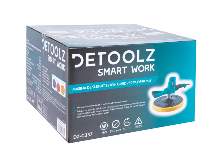 Masina de slefuit beton umed DZ 750W Ø390 mm G01 [7]
