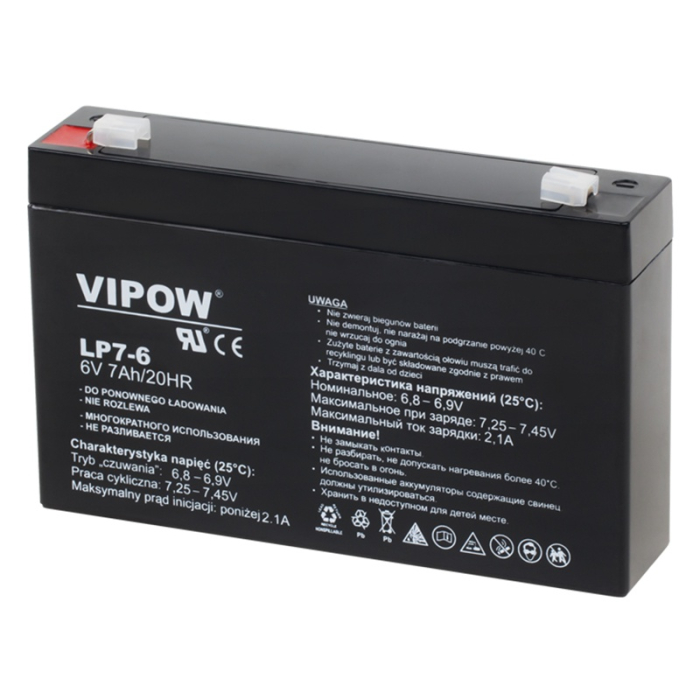 ACUMULATOR STATIONAR AGM VRLA 6V 7AH VIPOW [2]