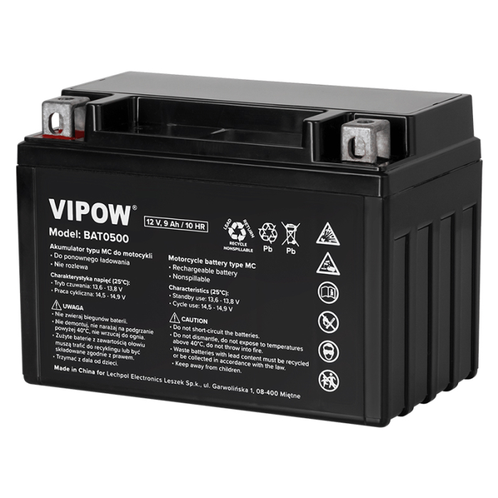 ACUMULATOR VEHICULE ELECTRICE 12V 9AH 10HR VIPOW [2]
