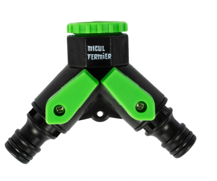 Adaptor robinet Micul Fermier, 1/2", cu 2 iesiri CR MF-IR3012-G01 [1]
