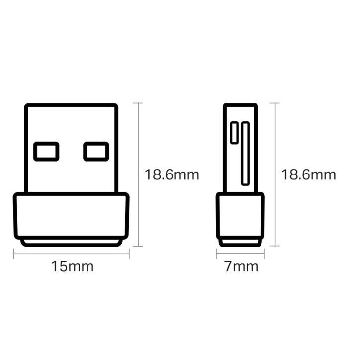 ADAPTOR WIRELESS AC600 DUALBAND ARCHER T2U NANO TP-LINK [3]