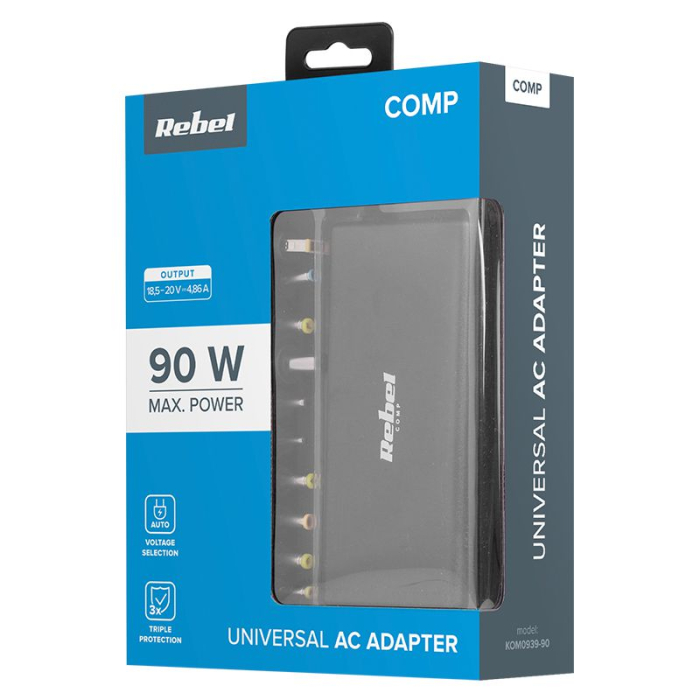 ALIMENTATOR LAPTOP AUTOMAT 90W 18.5-20V REBEL [4]
