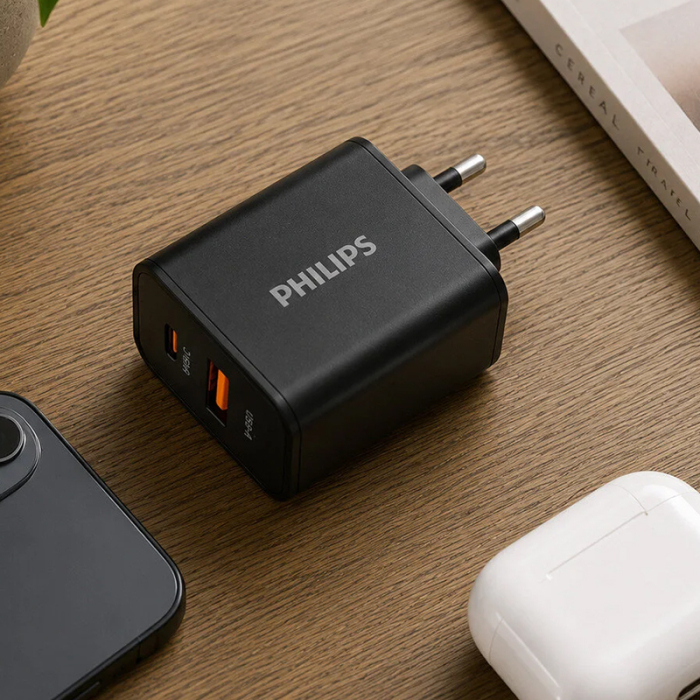 ALIMENTATOR RETEA USB-A + USB C PD 25W PHILIPS [7]