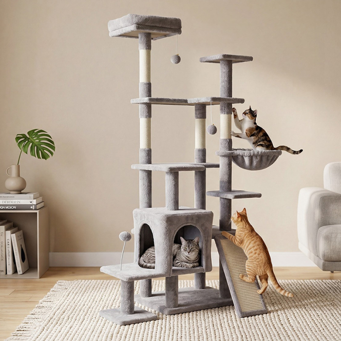 ANSAMBLU DE JOACA PISICI 75X40X152 CM REBEL ANIMALS [6]