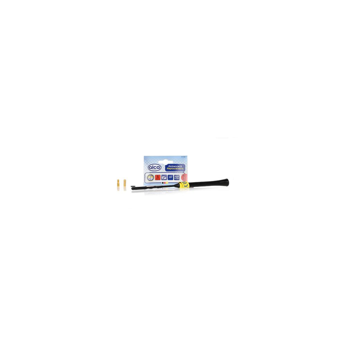 ANTENA AUTO EXTERIOR NEAGRA 23CM CU 2 ADAPTOARE (5-6MM) [2]