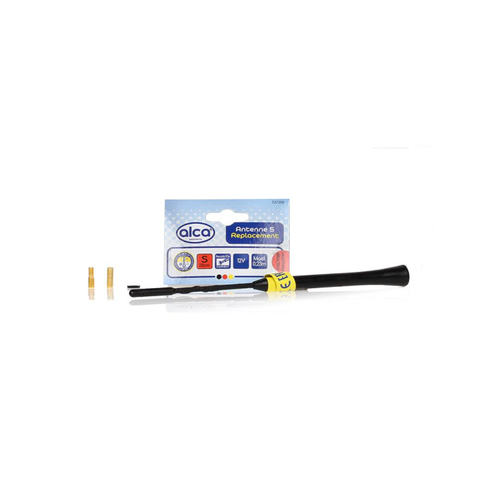 ANTENA AUTO EXTERIOR NEAGRA 23CM CU 2 ADAPTOARE (5-6MM) [3]