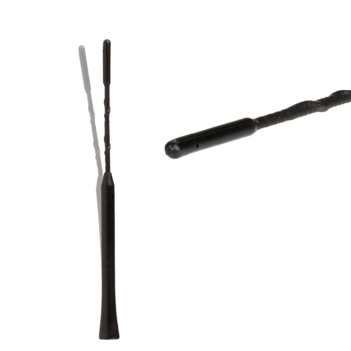 ANTENA AUTO EXTERIOR NEAGRA 23CM CU 2 ADAPTOARE (5-6MM) [4]