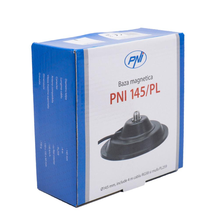 ANTENA CB PNI ML160, LUNGIME 155 CM, 26-30MHZ, MAGNET 145 MM INCLUS [4]