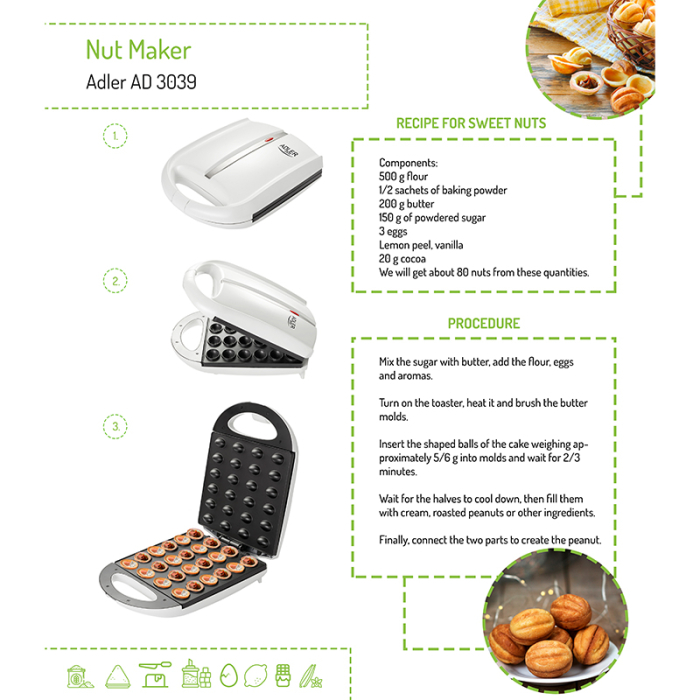 APARAT NUT MAKER AD 3039 ALB ADLER [10]
