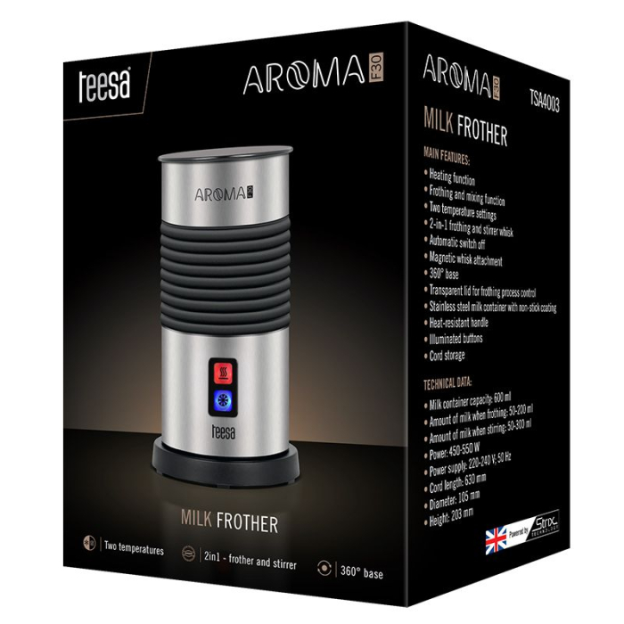 APARAT SPUMARE LAPTE MILK FROTHER AROMA F30 TEESA [5]