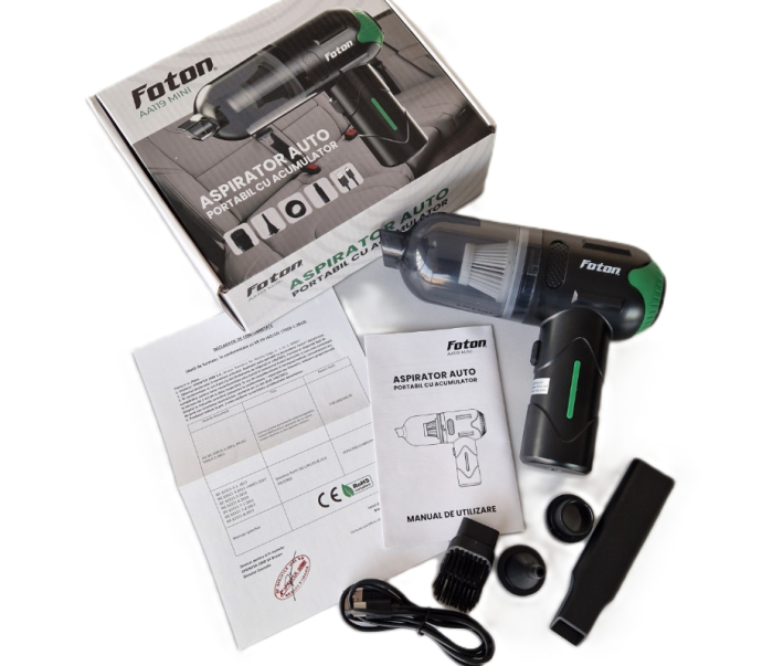 Aspirator auto fara fir Foton AA119 Mini - aspirare/suflare [6]