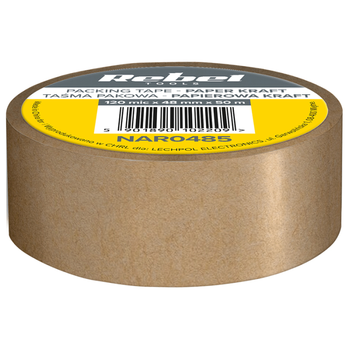 BANDA ADEZIVA AMBALARE KRAFT 120 MIC X 48MM X 50M REBEL [2]