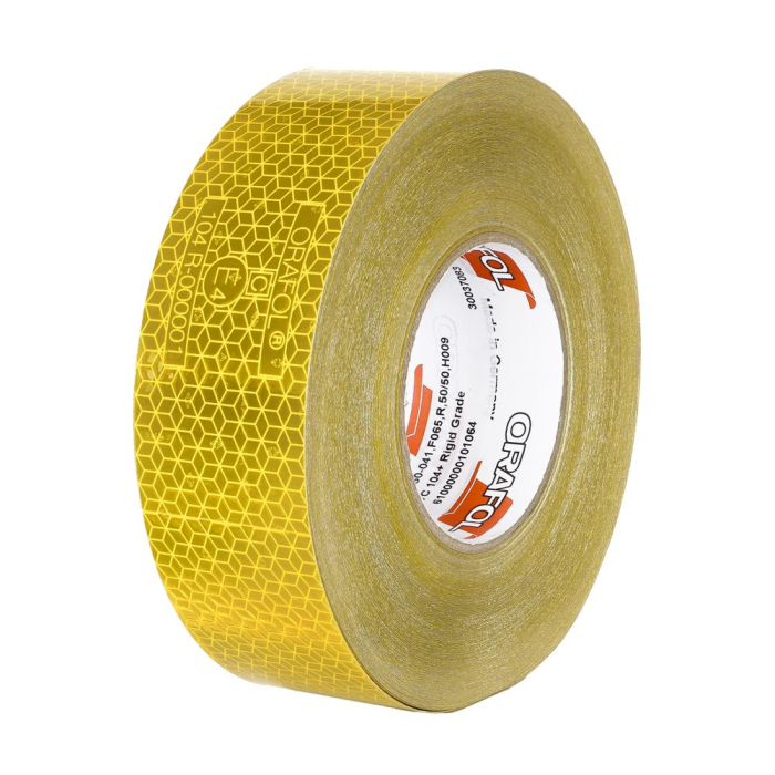 BANDA REFLECTORIZANTA REFLEXITE ORAFOL GALBEN 50MMX50M ECE 104 [2]