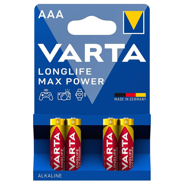 BATERIE ALCALINA LR03 MAX POWER VARTA BLISTER 4 BUC [2]